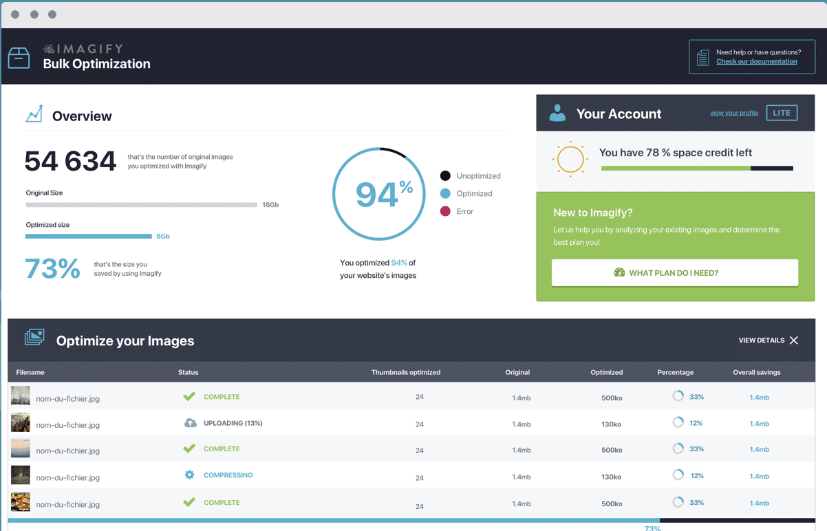 Imagify - Image Optimizer for WordPress